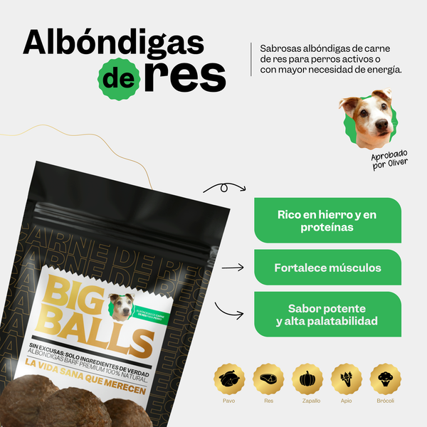 Comida BARF para Perros Full Power Balls - Secondary